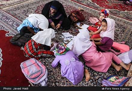 اردوی جهادی فرهنگی بسیج در روستای محرزی