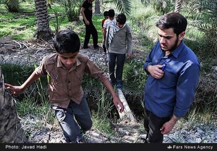اردوی جهادی فرهنگی بسیج در روستای محرزی