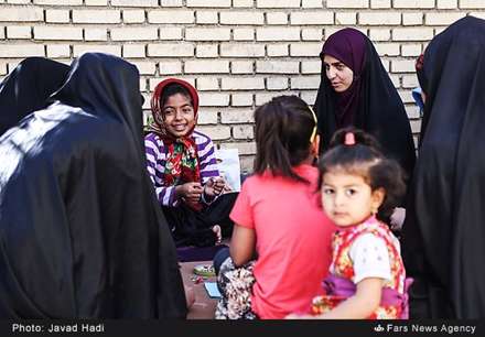 اردوی جهادی فرهنگی بسیج در روستای محرزی