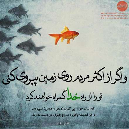 سوره انعام آیه ی مبارکه 116