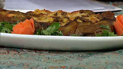 خوراک بادمجان حصیری