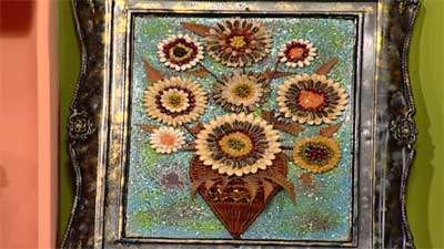 ساخت تابلو با تخمه