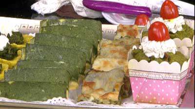 مافین اسفناج و پنیر