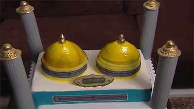 پوشش کیک با سس براق