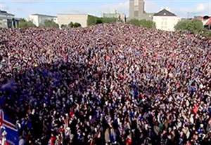 حمایت همه جانبه مردم ایسلند از تیم ملیشان