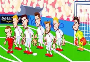 بازی سوئیس - لهستان به روایت کارتون