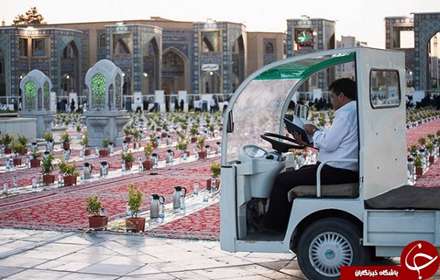 آماده سازی افطار در آشپزخانه حرم امام رضا(ع)