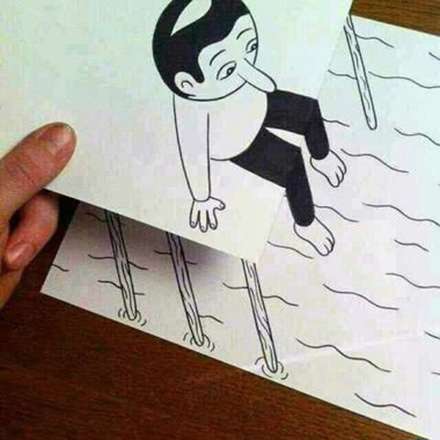 نقاشی های سه بعدی جالب و دیدنی از زاویه خاص