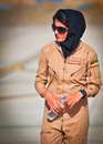‌تصاویر‌ نخستین خلبان زن در افغانستان