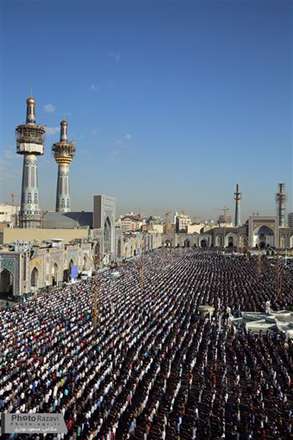 نمایی متفاوت از حضور باشکوه مردم در نماز عید سعید فطر