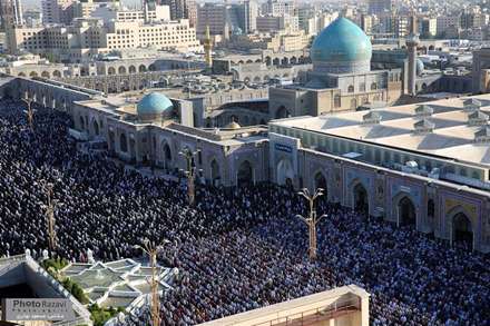 نمایی متفاوت از حضور باشکوه مردم در نماز عید سعید فطر