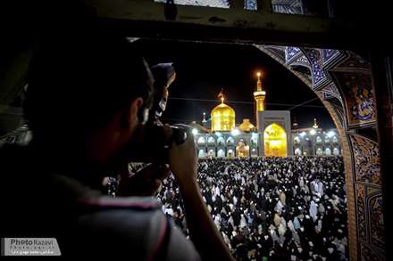 پوشش رسانه ای مراسم شب قدر بیست و یکم رمضان در حرم مطهر رضوی