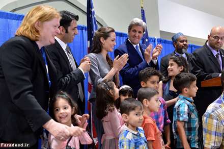 آنجلینا جولی و جان کری در ضیافت افطار