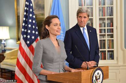 آنجلینا جولی و جان کری در ضیافت افطار