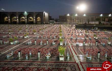 آماده سازی افطار در آشپزخانه حرم امام رضا(ع)