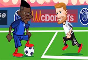 انیمیشن جالب از بازی فرانسه - آلمان