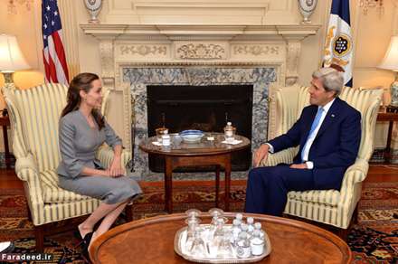 آنجلینا جولی و جان کری در ضیافت افطار