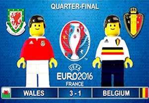 نمایش عروسکی بازی بلژیک 1-3 ولز