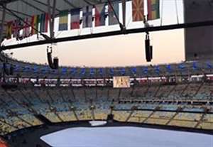 ماراکانا ساعاتی قبل از افتتاحیه المپیک ریو 2016