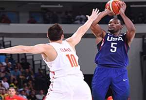 خلاصه بسکتبال آمریکا 82-76 اسپانیا