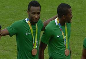 مراسم اهدای مدال برنز نیجریه در فوتبال المپیک