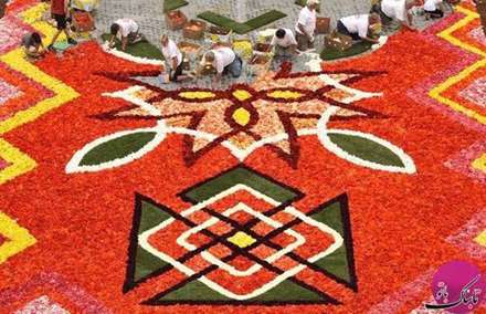 جشنواره فرش گل بروکسل؛ بلژیک