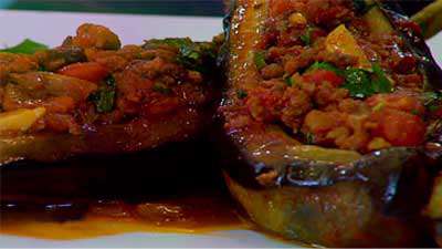 بادمجان شکم پر (به زبان آذری)