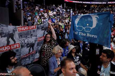 جنجال هواداران سندرز علیه کلینتون