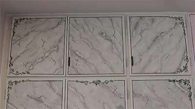 طرح سنگ روی کمد