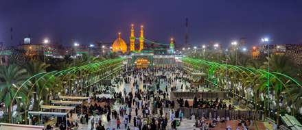 حرم علمدار کربلا در نمای دور
