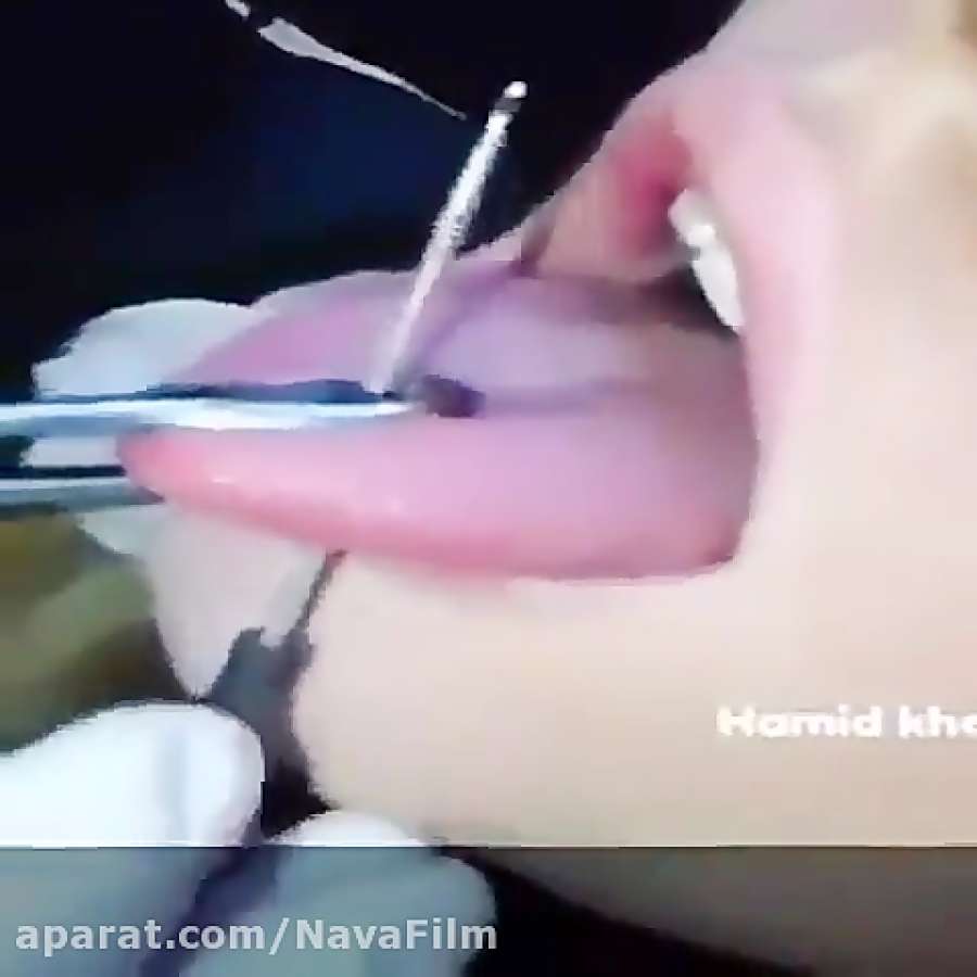 اینم سوراخ شدن زبان برای پلنگ شدن