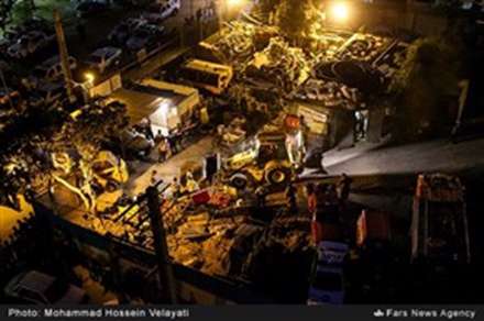 ریزش تونل در حال احداث مترو در منطقه کیان‌شهر