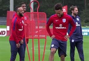 تمرین تیم زیر 21 سال انگلیس با حضور راشفورد