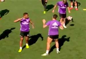 لایی جالب کوئنترائو به رونالدو در تمرینات