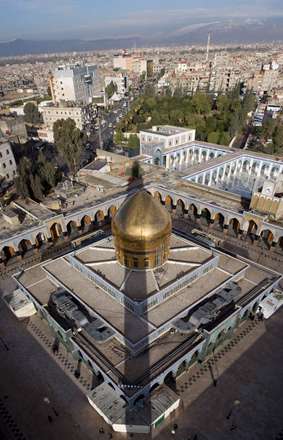نمای دور حرم حضرت زینب
