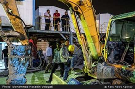 ریزش تونل در حال احداث مترو در منطقه کیان‌شهر