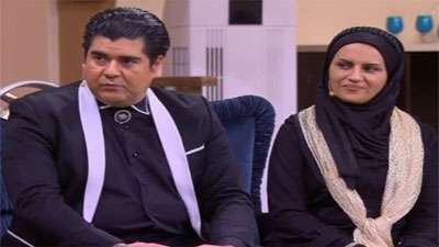 سالار عقیلی و همسرش در دورهمی