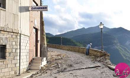 تصاویری از قبل و بعد از زلزله ایتالیا