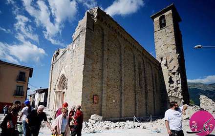 تصاویری از قبل و بعد از زلزله ایتالیا