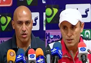 کنفرانس خبری مربیان قبل از بازی استقلال - ذوب آهن