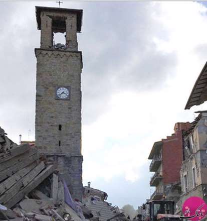 تصاویری از قبل و بعد از زلزله ایتالیا