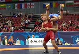 فن نابودگر در مسابقات کشتی جوانان جهان