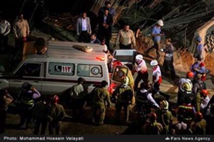 ریزش تونل در حال احداث مترو در منطقه کیان‌شهر