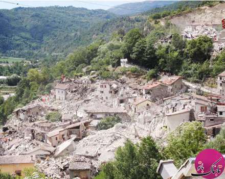 تصاویری از قبل و بعد از زلزله ایتالیا