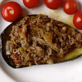 خوراک بادمجان و گوشت 