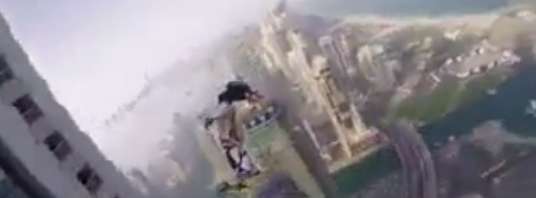 پرش سقوط ازاد از آسمانخراش دبی