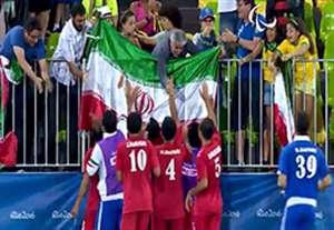 جشن صعود بازیکنان فوتبال 7 نفره ایران به فینال