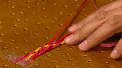 بافت و گره در شفق دوزی