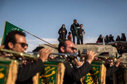 تعزیه ورود کاروان حسینی به کربلا - نوش آباد