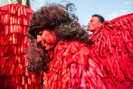 تعزیه ورود کاروان حسینی به کربلا - نوش آباد